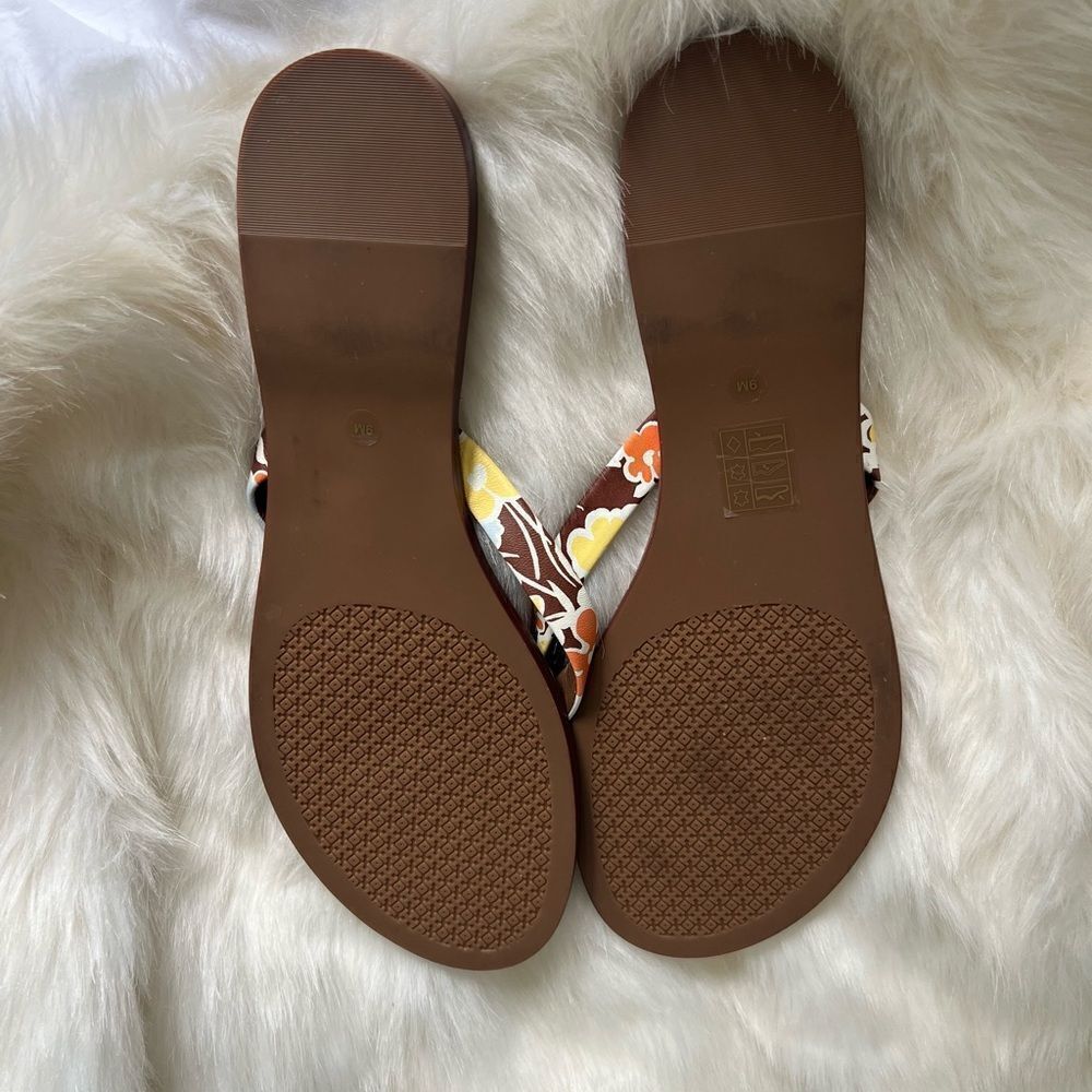 Tory Burch Women's Benton Thong Flats Sandals floral print - Picture 4 of 7